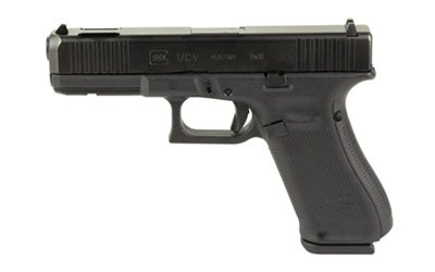 Glock 17CV 9mm pistol with matte black finish and 4.49-inch barrel