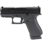 Glock 43X MOS 9mm black pistol with fixed sights and accessory rail
