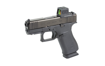 Glock 43X MOS 9mm pistol with black finish and 15-round capacity