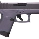 Glock G43 G3 9mm pistol with gray polymer frame and fixed sights
