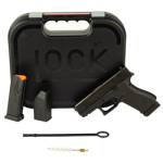 Glock 43X 9mm black pistol with front accessory rail