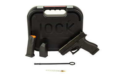 Glock 43X 9mm black pistol with front accessory rail