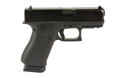 Glock 43X 9mm black pistol with front accessory rail