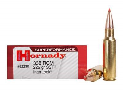 Hornady 338 RCM Ammunition Superformance H82236 225 Grain SST 20 rounds