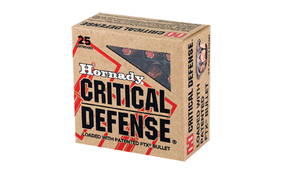 Hornady Critical Defense Handgun Ammo 9mm Luger 115 gr FTX 1140 fps 25/box