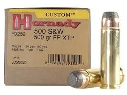 Hornady 500 S&W Custom H9252 500gr XTP 20 rounds