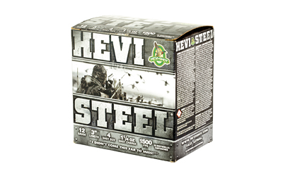 HEVI STEEL 12GA 3" #4 25/250 - Image 3