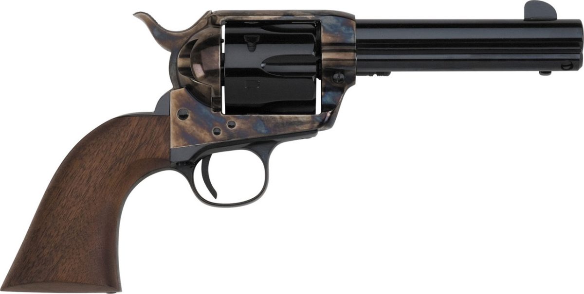 Pietta HF357CHS434NM 1873 Great Western II "Californian" .357 Magnum 6 Rounds 4.75" Case Hardened Steel/Walnut Grip