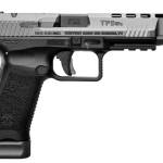 Canik TP9SFx 9mm pistol with 5.2-inch barrel and tungsten finish