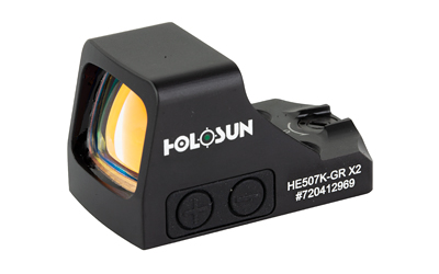 Holosun HE507K-GR X2 black reflex sight with green 2 MOA dot and 32 MOA circle reticle