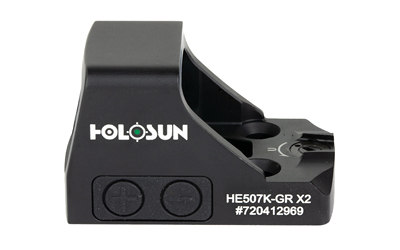 Holosun HE507K-GR X2 black reflex sight with green 2 MOA dot and 32 MOA circle reticle