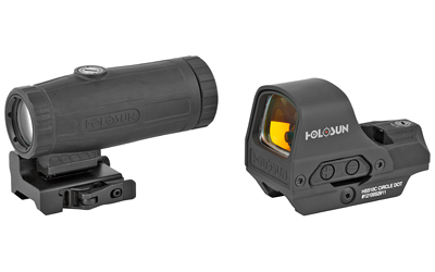 Holosun HS510C 1x reflex sight with HM3X 3x flip-to-side magnifier combo