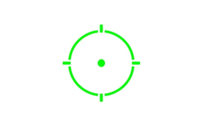Holosun SCS-M-GR SCS MOS 1x green dot sight with 2 MOA dot and 32 MOA circle
