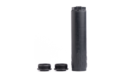 HUXWRX FLOW RANGE 36 TI DT black titanium suppressor