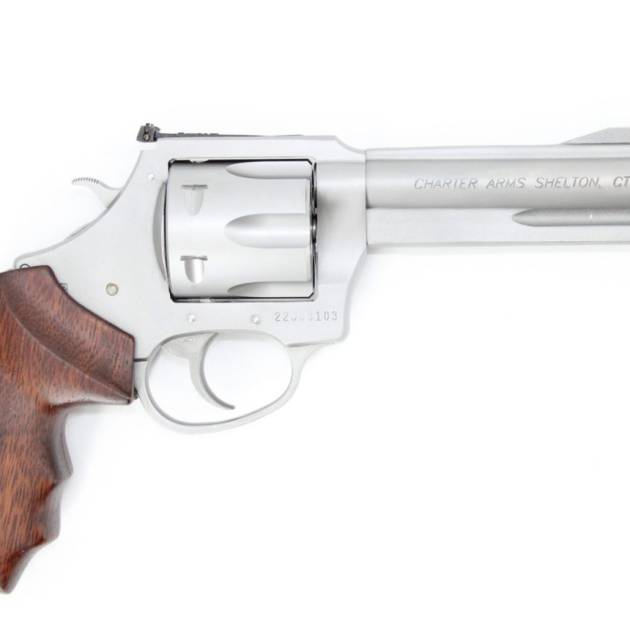 Charter Arms Model 73546 The Professional VI .357 Magnum 4.2" 6 Rounds Stainless Steel/Wood Grip