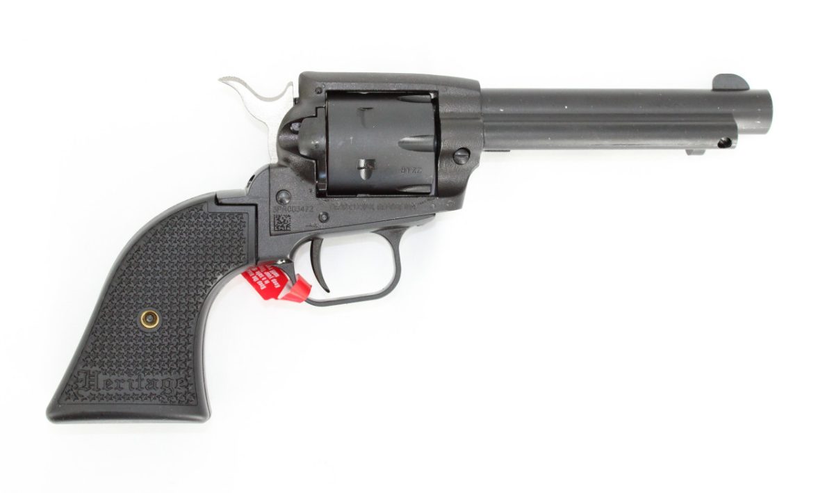 Heritage Manufacturing Rough Rider SRR22MBS4PG .22 LR/.22 WMR 4.75" 6 Rounds Black/SBK