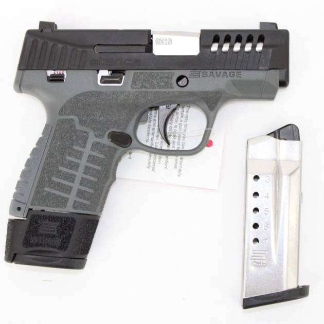 Savage Arms Stance 67044 MC9MS 9mm 3.2" 7+1/10+1 Grey w/ Night Sights