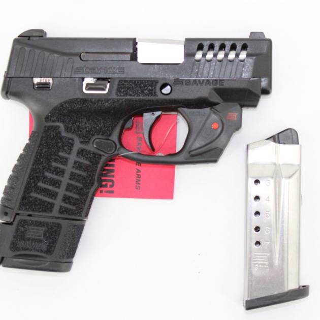 Savage Arms Stance 67046 MC9MS 9mm 3.2" 7+1/10+1 Black w/ Laser