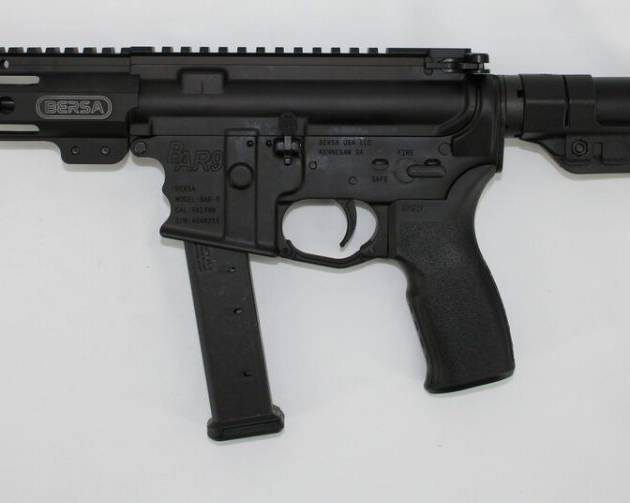 Bersa BAR9GL4BSC AR9 9mm 4" W/ Compensator 27+1 Black