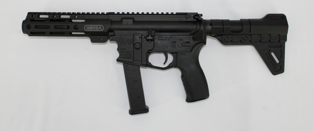 Bersa BAR9GL4BSC AR9 9mm 4" W/ Compensator 27+1 Black