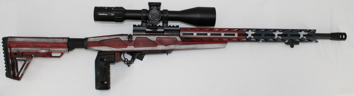 Howa HCRA70220USAMDT M1500 Mini Chassis .223 Rem 20" 10+1 USA Flag Cerakote W/ 4-16x50 Scope, 2 Grips, Bipod