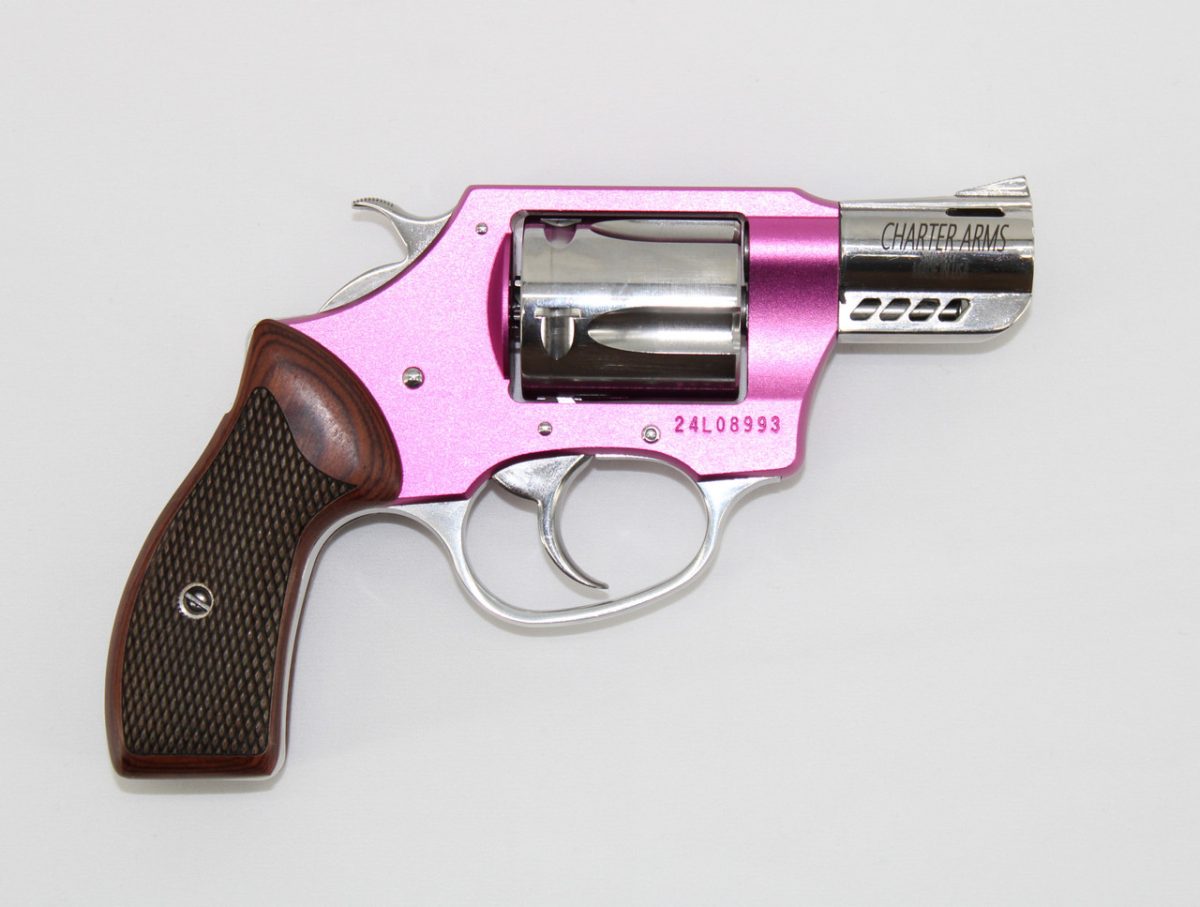 Charter Arms Model 53805 Coyote .380 ACP 2" 5 Rounds Pink/Hi-Polish/Rosewood