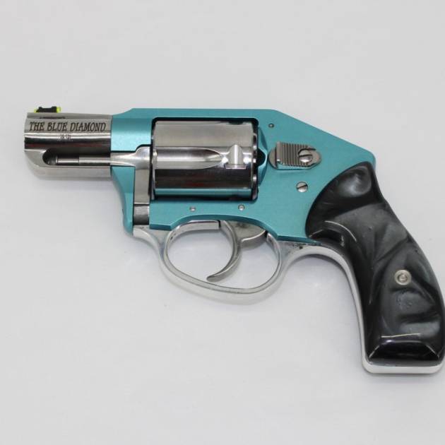 Charter Arms Model 53872 Off Duty Blue Diamond .38 Special 2" 5 Rounds Blue Anodized/High Polish/Black Pearl Grip Concealed Hammer