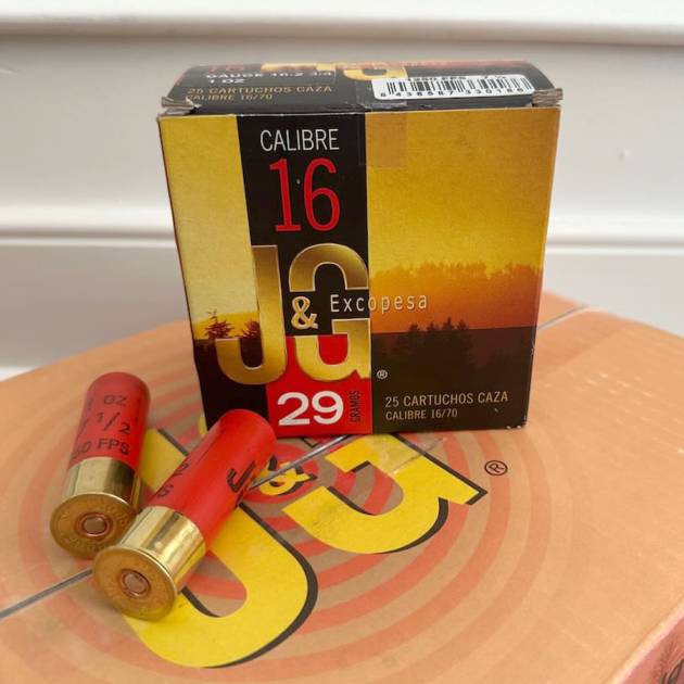 J&G Excopesa / Nobel Sport 16 GA Shotshells | 2.75" | 1 oz | 7.5 | 1250 FPS | 25 Rd Box
