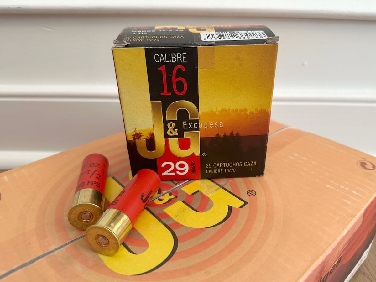 J&G Excopesa / Nobel Sport 16 GA Shotshells | 2.75" | 1 oz | 7.5 | 1250 FPS | 25 Rd Box