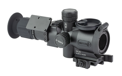 Infitac IOL25 2X 25mm black thermal rifle sight with Picatinny mount