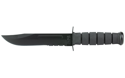 KBAR FIGHTING KNF 7" BLK SRTD W/STH