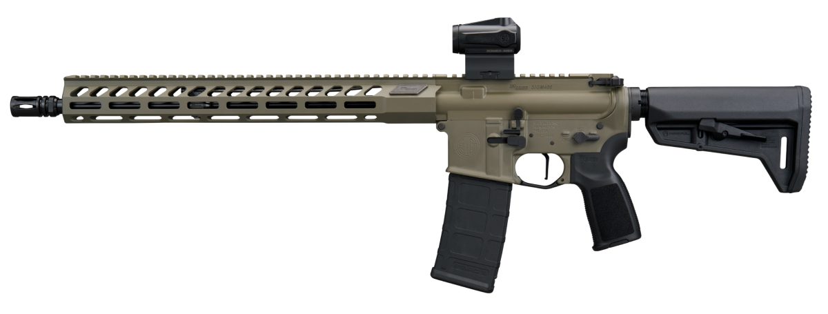 Sig Sauer M400 Forge rifle with ROMEO-MSR Gen II optic and M-LOK handguard