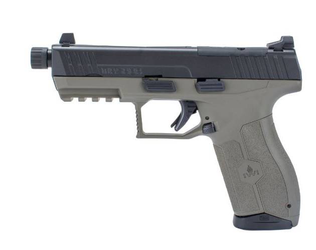 IWI M9ORP17TOD Masada 9mm 4.6" Threaded Barrel 17+1 OD Green Optics Ready w/ Suppressor Height Sights