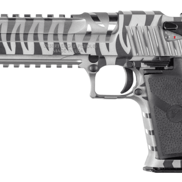 Magnum Research DE50WTS Desert Eagle Mark XIX 50AE 7+1 6" White Tiger Stripe