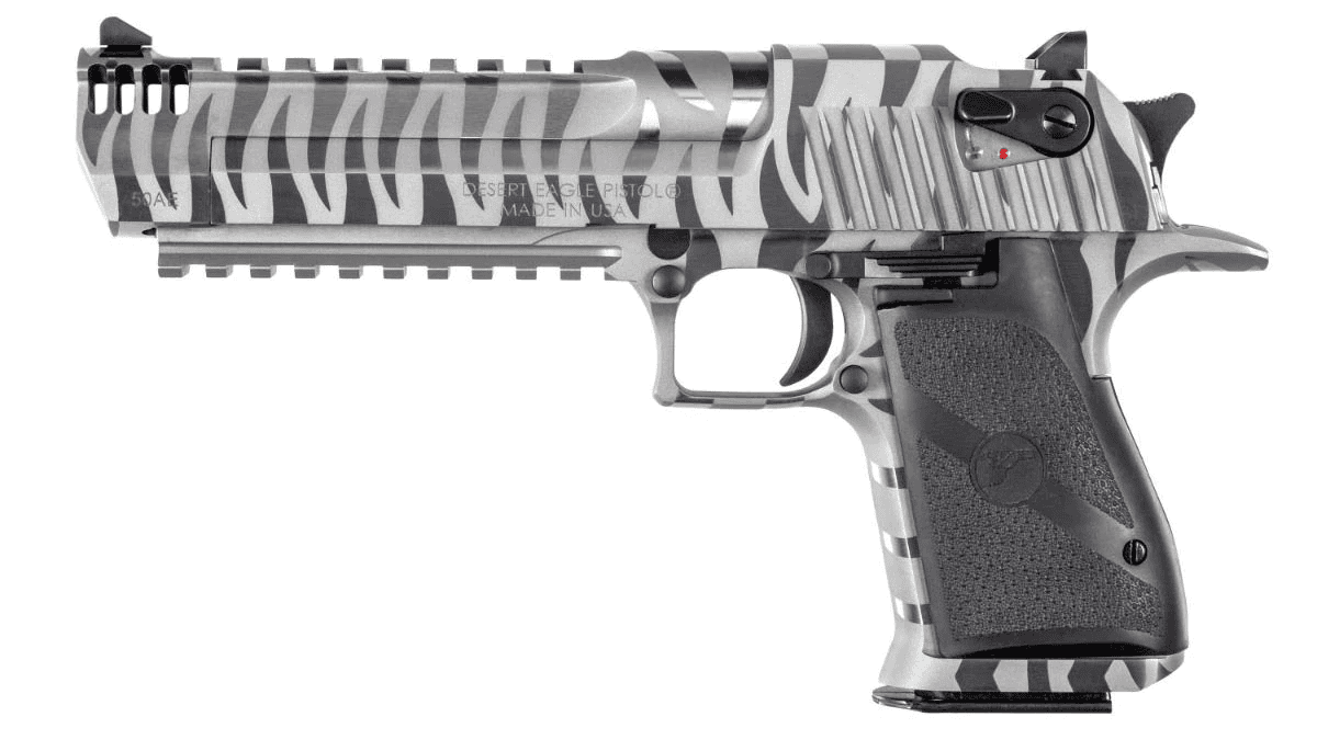 Magnum Research DE50WTS Desert Eagle Mark XIX 50AE 7+1 6" White Tiger Stripe