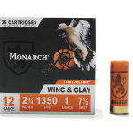 Monarch High Velocity Wing & Clay 12 GA | 2.75", 1 oz, #7.5, 1350 FPS | 25 Rounds | #164867