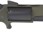 North American Arms NAA-TGH-CB Green Huntsman Mini Revolver .22WMR 5 Rounds 2" SAO OD Green/Black/Rubber Grips W/ .22LR Conversion Cylinder