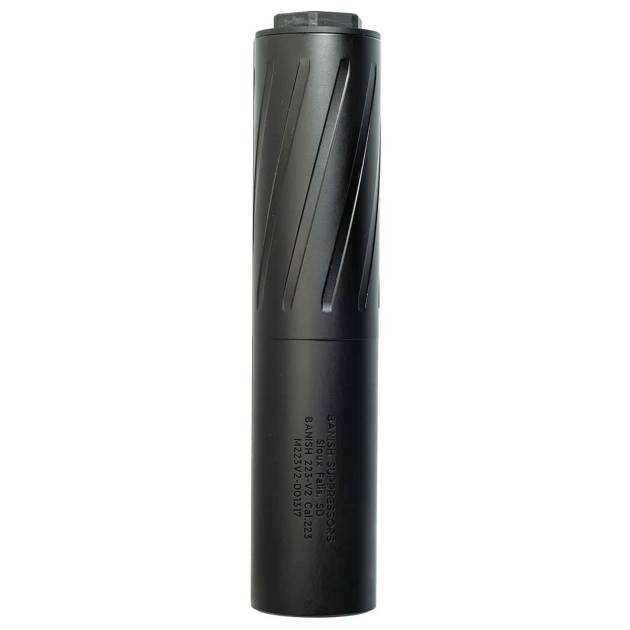 Banish VRMT titanium suppressor with black Cerakote finish and 1/2x28 thread pattern