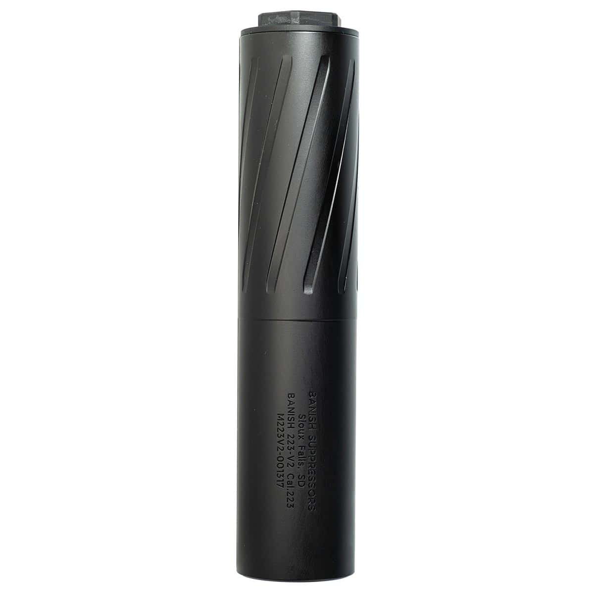 Banish VRMT titanium suppressor with black Cerakote finish and 1/2x28 thread pattern