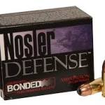 Nosler 9mm +P Defense Ammunition NOS38432 124 Grain Bonded Jacketed Hollow Point 20 rounds