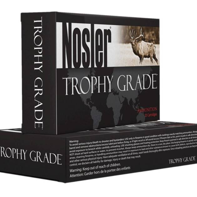 Nosler 243 Win Ammunition Custom Trophy Grade 48263 90 Grain AccuBond 20 Rounds