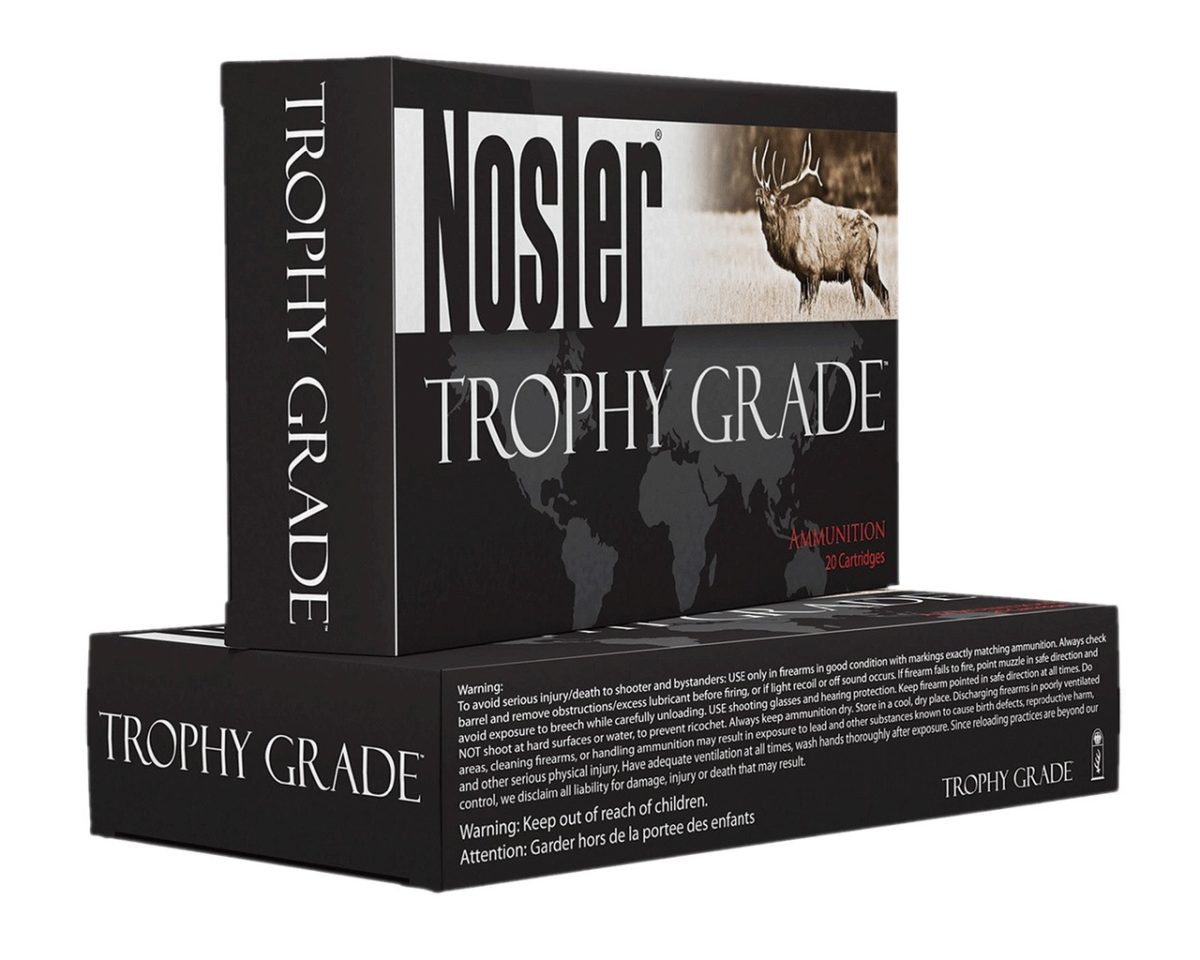 Nosler 243 Win Ammunition Custom Trophy Grade 48263 90 Grain AccuBond 20 Rounds