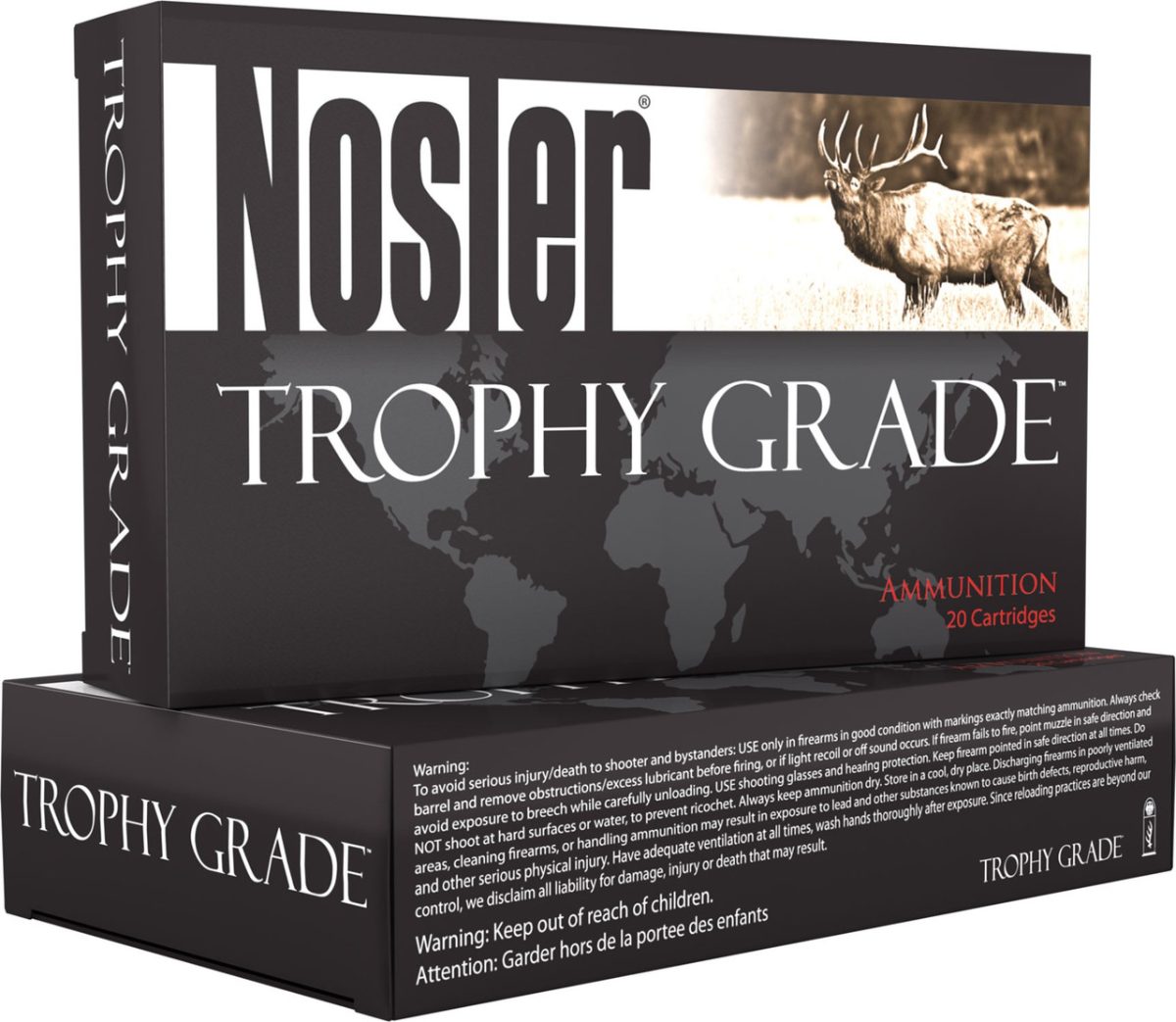 Nosler 7mm Rem Mag Ammunition 60033 140 Grain AB Soft Point 20 Rounds