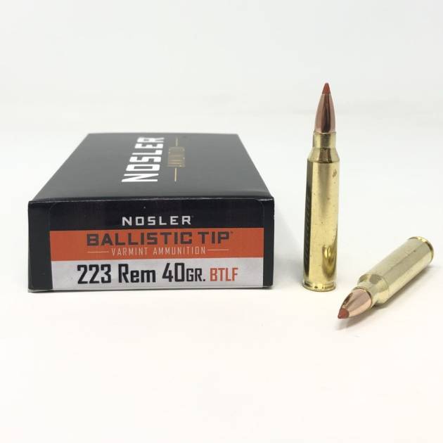Nosler 223 Rem Ammunition NOS61048 40 Grain Ballistic Tip Lead-Free 20 Rounds