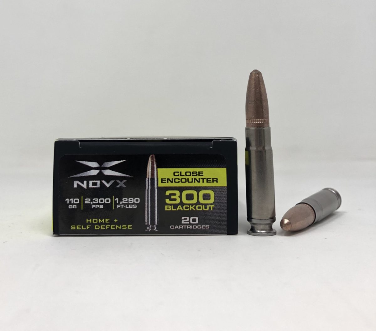 NovX 300 Blackout Ammunition 110 Grain Close Encounter Copper Polymer 20 Rounds