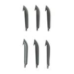 OD EDGE DROP POINT BLADES 5" 6PK BLK