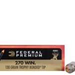 Federal 270 Win Ammunition Vital-Shok P270TT1 130 Grain Trophy Bonded Tip 20 rounds