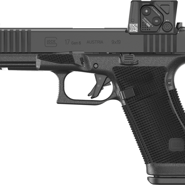 Glock 17 Gen 6 9mm pistol with Aimpoint COA, 4.49-inch barrel, and black finish