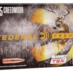 Federal 6.5 Creedmoor Ammunition P65CRDBTSX1 130 Grain Barnes Triple-Shock X Hollow Point 20 Rounds
