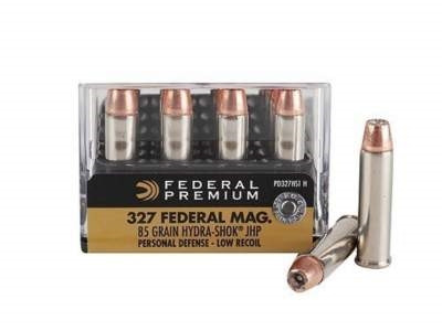 Federal 327 Federal Magnum Ammunition Hydra-Shok PD327HS1H 85 Grain Jacketed Hollow Point 20 rounds